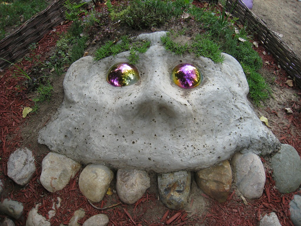 Matthaei Botanical Gardens 2010 0305.jpg - The gardens ogre or troll.